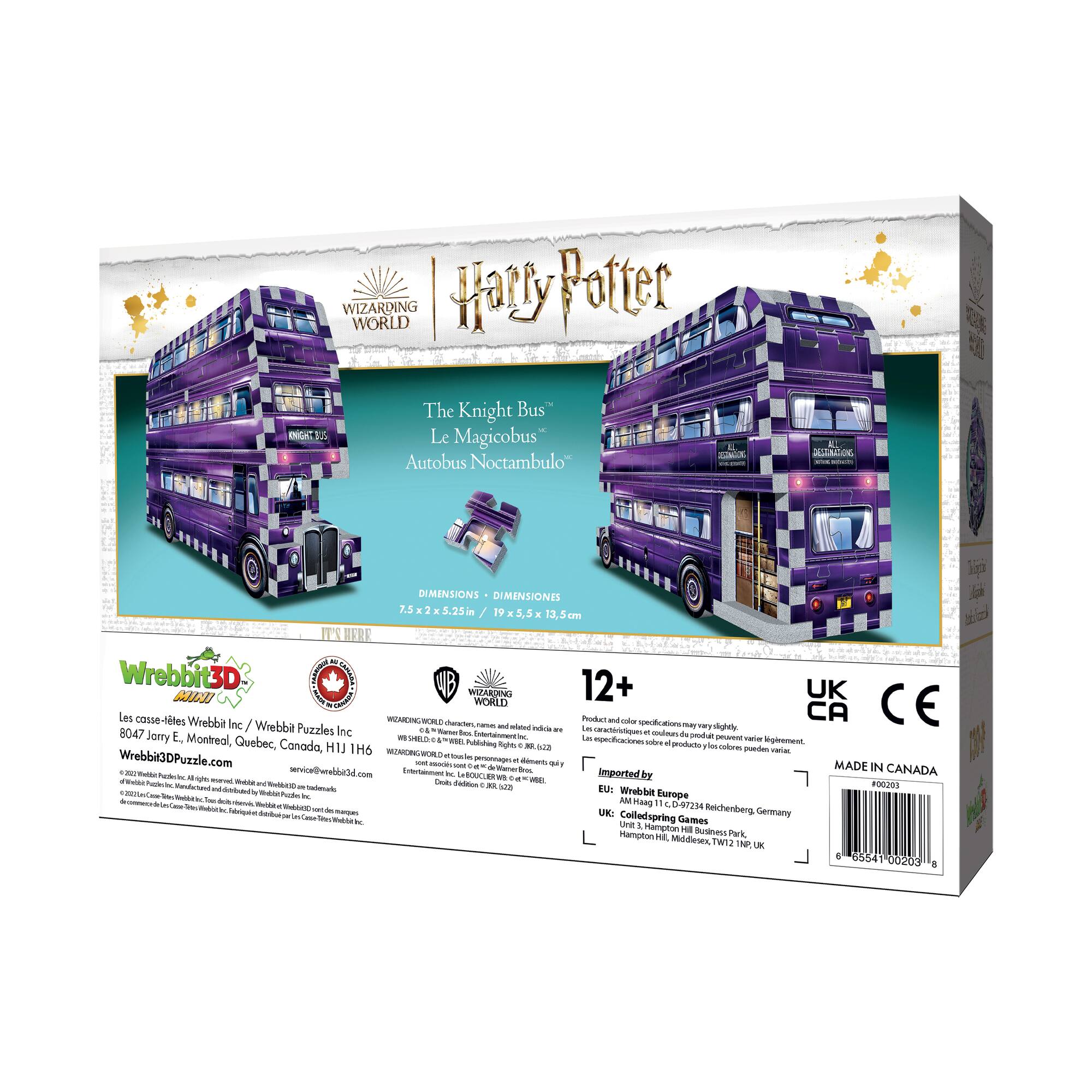 Harry Potter Collection - The Knight Bus Mini 3D Puzzle: 130 Pcs